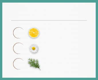 檸檬柑橘溫養豐盈系列-輕鬆活力、前調(日本檸檬、日本柚子)、中調(洋甘菊、白芍)、後調(雪松)