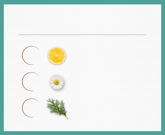 檸檬柑橘溫養豐盈系列-輕鬆活力、前調(日本檸檬、日本柚子)、中調(洋甘菊、白芍)、後調(雪松)